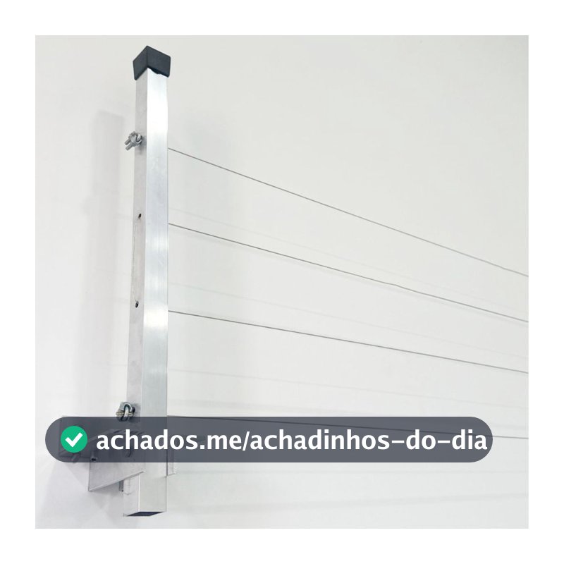 Varal Alumínio Reforçado Retrátil  De Parede Para Roupas Suporta Até 80kg
