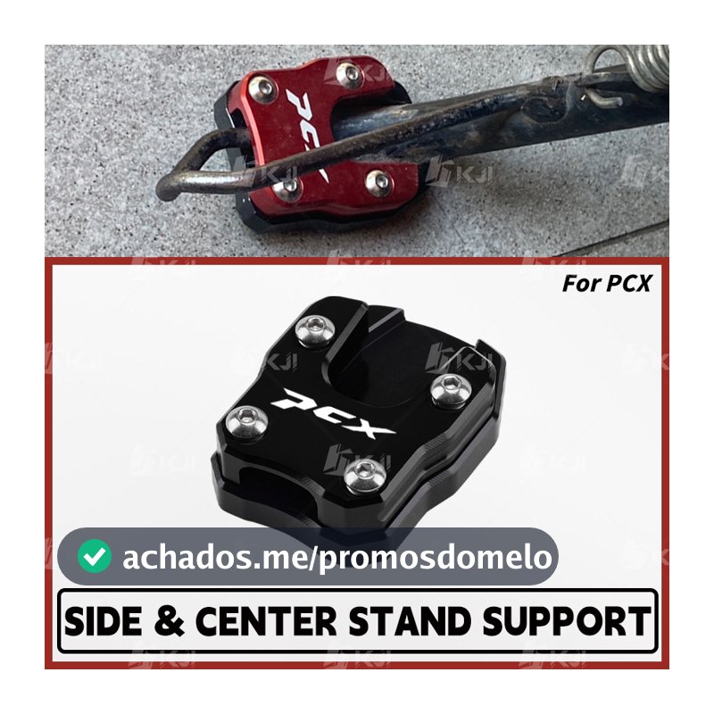 Para Honda PCX 160/150/125 Suporte Lateral Sapato Pé Kickstand Ampliador Almofada Acessórios Peças