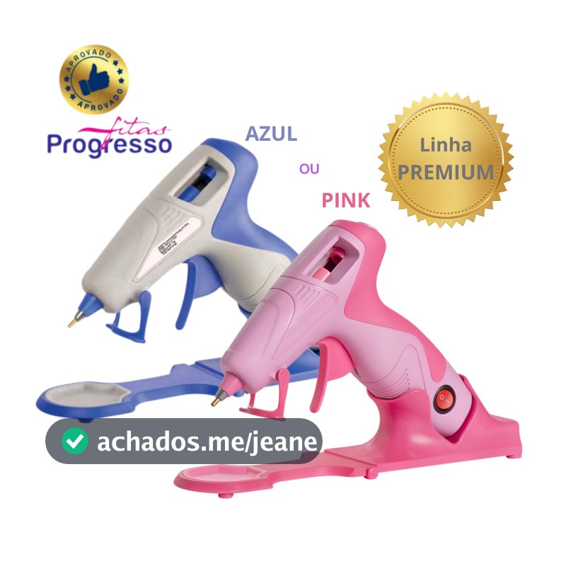 Pistola de Cola Quente Sem Fio Premium Artepunto Bico Fino 7mm | Artesanato | Pink ou Azul