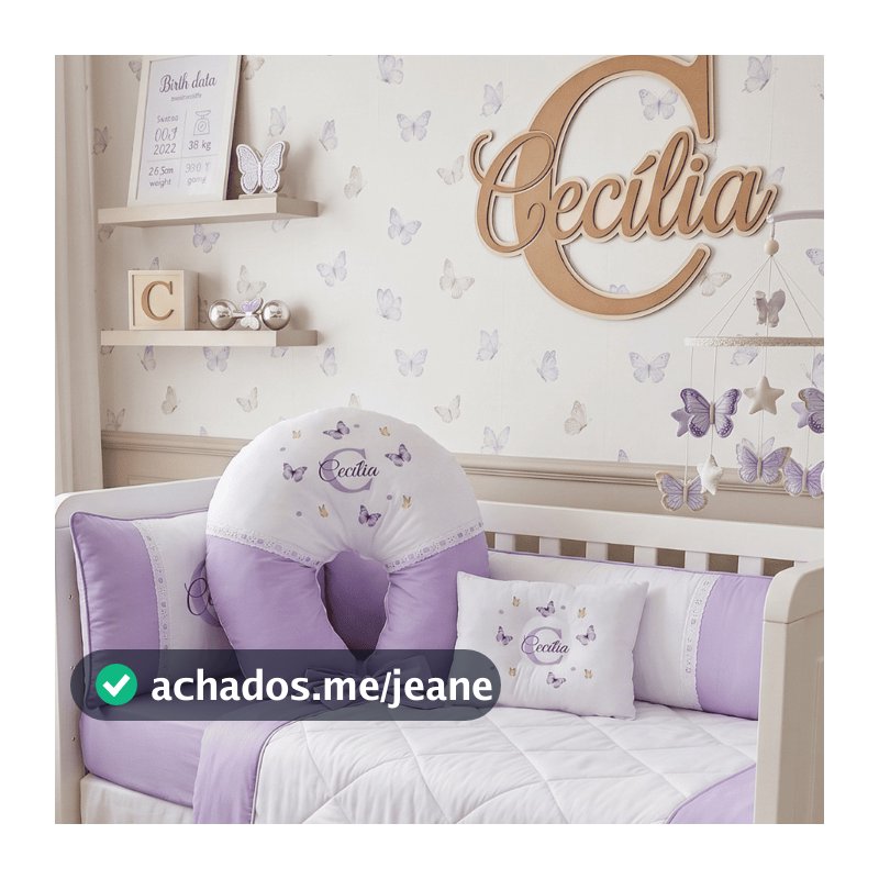Kit Exclusivo: Almofada de Amamentação + Travesseiro Anatômico Personalizados