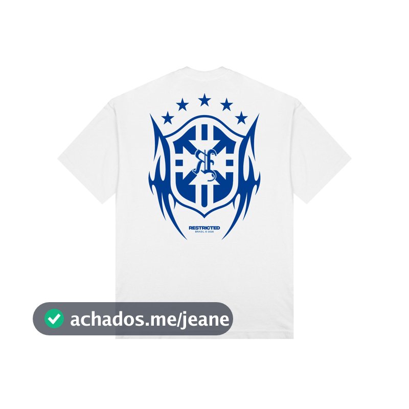 Camiseta Restricted Seleção Tribe Streetwear  Fio 30.1 Estampada Unissex 100% Algodão