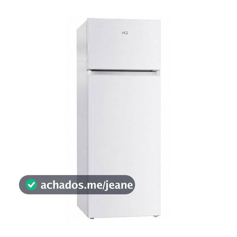 Geladeira Duplex 230 Litros HQ Branca 2 Portas Degelo Manual Freezer 45 L Baixo Consumo HQ-230RDFS