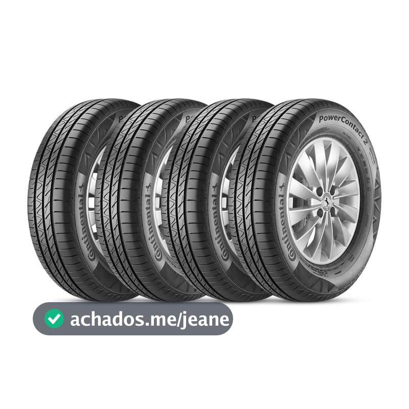 Kit 2 Pneu Aro 15 185/65r15 Continental Powercontact 2 88H