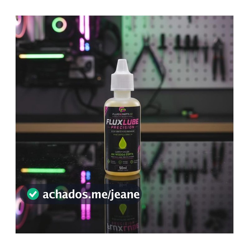 Óleo Sintético FluxLube Precision 50ml para Lubrificação de Alta Performance em Impressoras 3D
