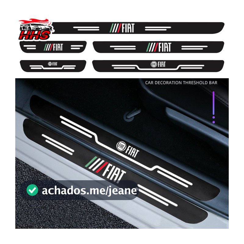 Fiat Adesivo Protetor De Porta De Carro Auto Threshold Tiras Anti-risco Protetor De Porta-Malas Acessórios Para Carros