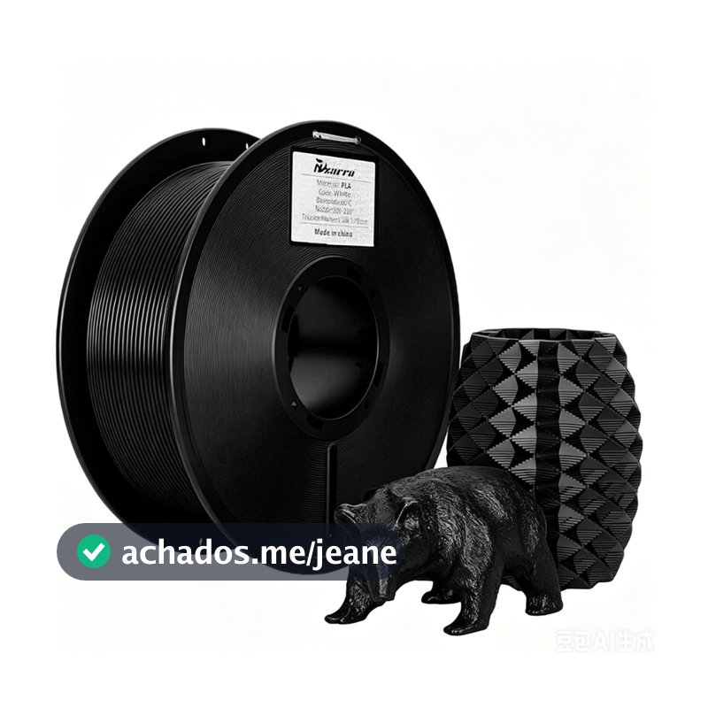 Filamento PETG/PLA Premium Outlet 1Kg 1,75mm Ultra Alta Velocidade 300mm/s Preto Branco para Impressora 3D FDM