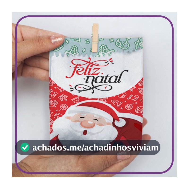 Saco de Natal Presentinhos - Papai Noel (02) (Escolha Quantidade) 25100