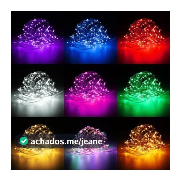 Fio De Fada Led/arame/decoração/cordão/luz 3mts (Com Pilha) 3M Luz Natal Pisca pisca