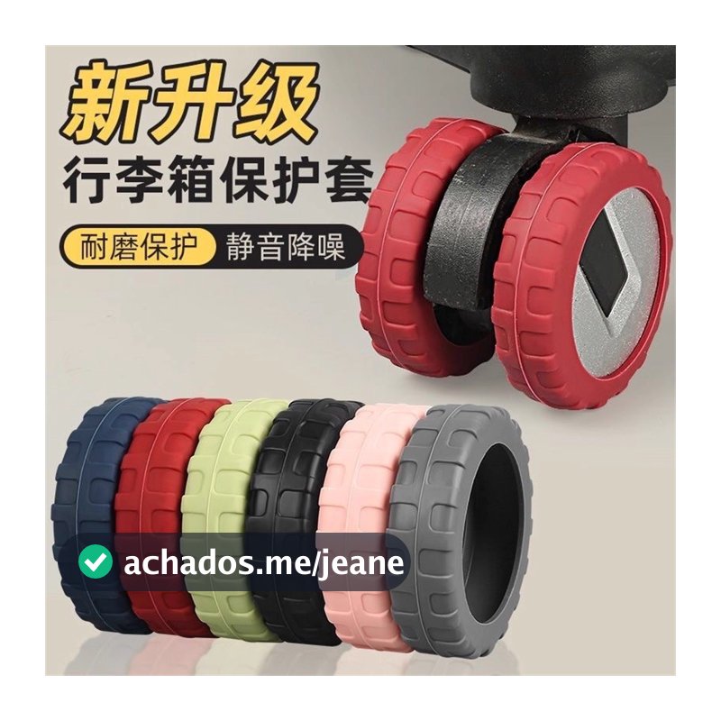 8 Peças De Capas Para Rodas De Bagagem – Protetoras De Silicone Duráveis Malas , Cabe Na Maioria Das , Resistentes A Arr