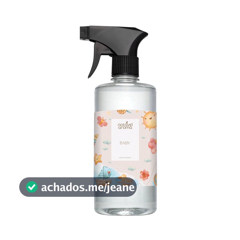Agua Perfumada Baby para roupas, tecidos, lençois 500ml - Notavel Aroma