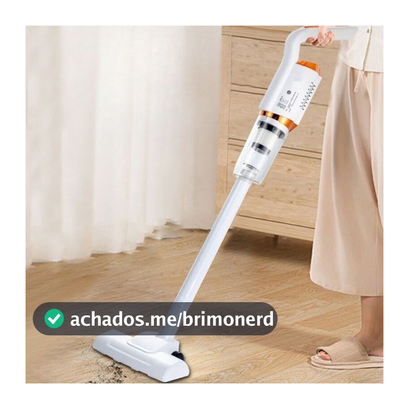 Aspirador de Pó Doméstico 3 em 1 Sem Fio Limpeza Sucção USB