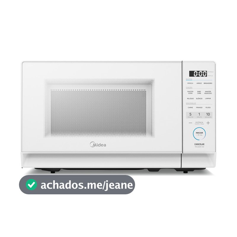 Micro-ondas Midea 20L MasterCook 6 funções MHP20B1 Branco