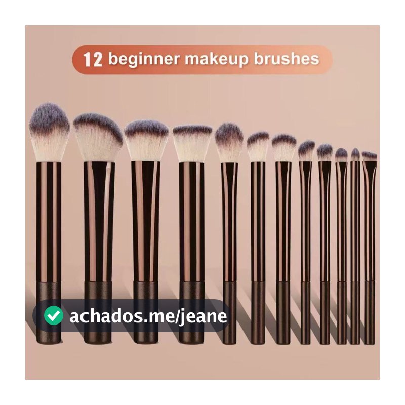 ANA 1108 KIT 12 Pçs Set Conjunto De Pincéis De Maquiagem Profissional
