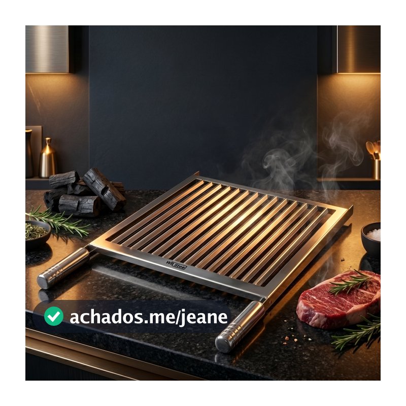 Grelha Uruguaia Aço Inox WR Steel Para Churrasqueira de Diversas Medidas