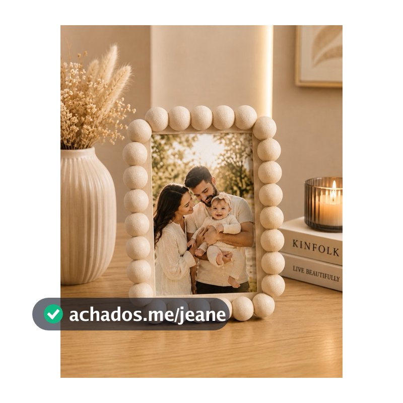 Porta Retrato Bubble Decorativo Moderno Moldura de Bolinhas