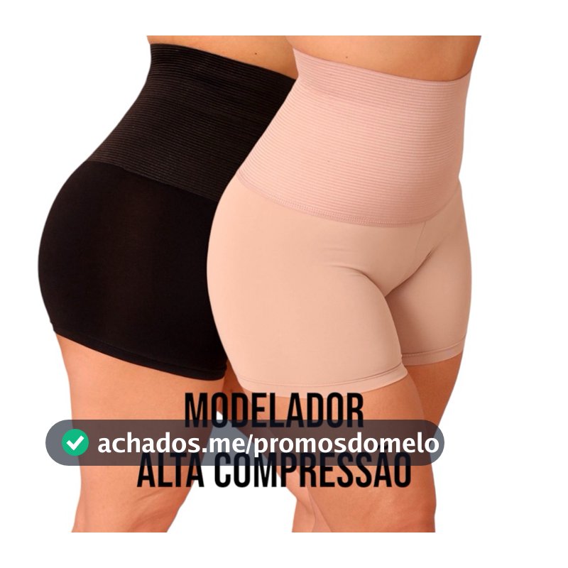 Bermuda Modeladora Anágua Cinta Short Feminino Modelador Alta Compressão Reduz Medidas pos parto