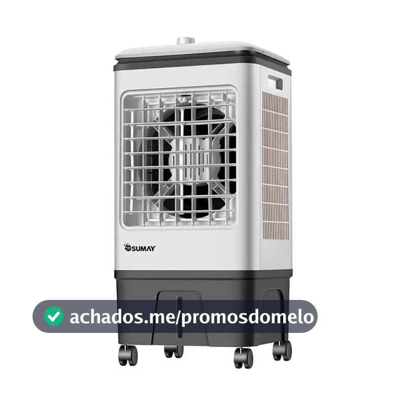Climatizador Ar Frio Portátil Evaporativo 17 Litros Umidificador Sumay