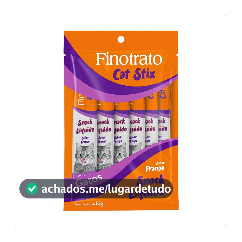 Petisco Cat Stix Sabor Frango Finotrato - 6 Unid. 15G