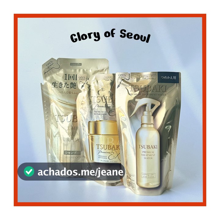 [REFILL] SHISEIDO Tsubaki Premium Repair Hair Mask 150g, Intensive Sampoo 300ml, Water 200ml