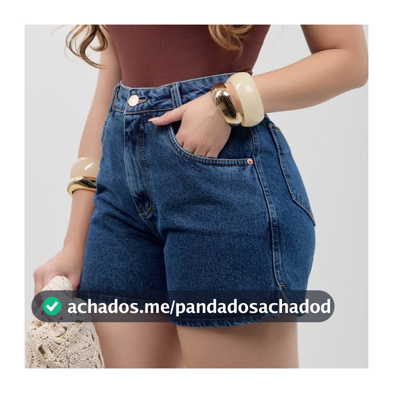 Shorts Jeans Feminino Colorido Rasgados Cintura Alta