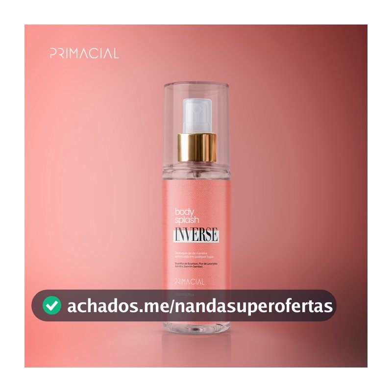 BODY SPLASH FEMININO INVERSE 200ML - PRIMACIAL PERFUME AMBAR FLORAL