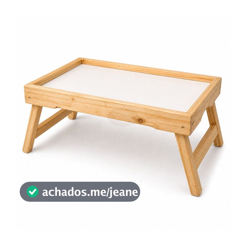 Mesa Bandeja Café da Manhã Com Pezinho Dobrável Decoração Cozinha