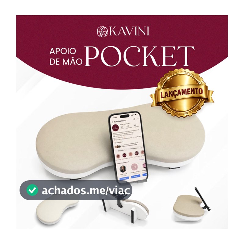 Apoio Apoiador Suporte de Mão Braço Comfort Pocket Manicure Profissional Ergonômico Nail Design Unhas Gel