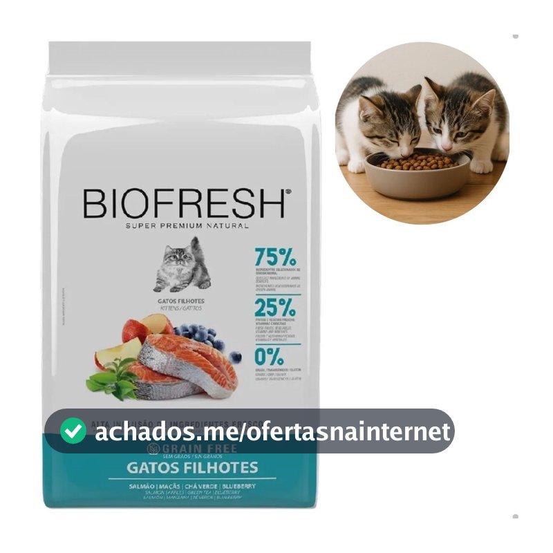 Ração Seca Biofresh Gatos Filhotes Salmão 1,5kg