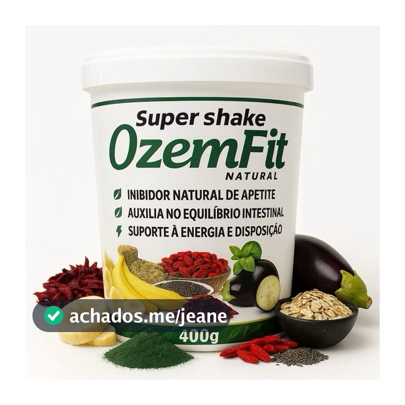 OzenShake Alimentar em Pó 400g Fonte de Fibras Complemento Alimentar