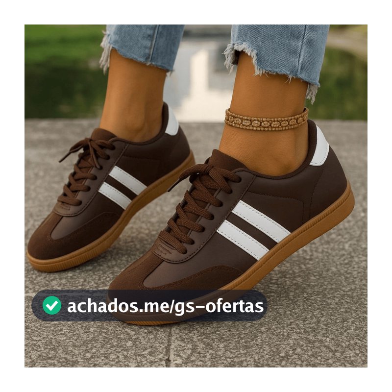Tênis Feminino Samba Casual Urbano Leve Macio Confortável Tendência Moda