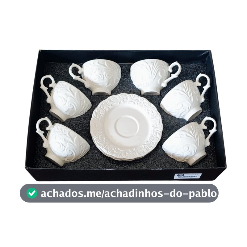 LANÇAMENTO 2026 Conjunto De 12 Peças Xicara   De Café e Chá De Porcelana Chinesa Top