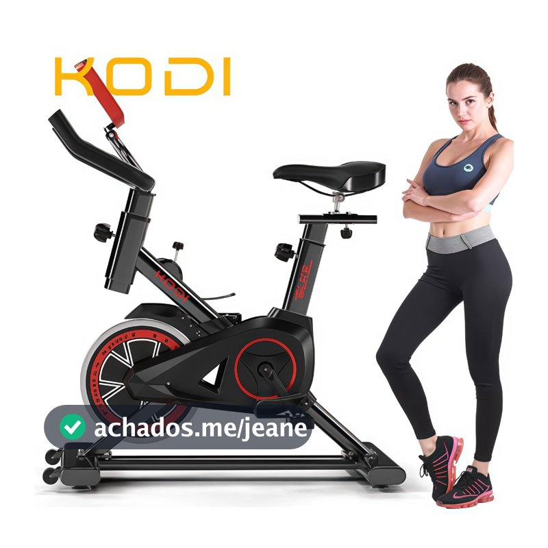 Bicicleta Spinning Ergométrica Academia Fitness Casa Treino Silenciosa Ajustável 120kg -V3