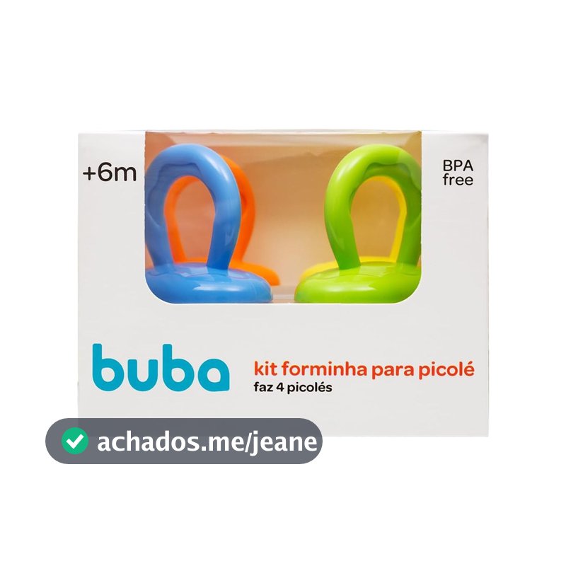 Kit Forma Para Picolé Buba Infantil Bebê Forminha