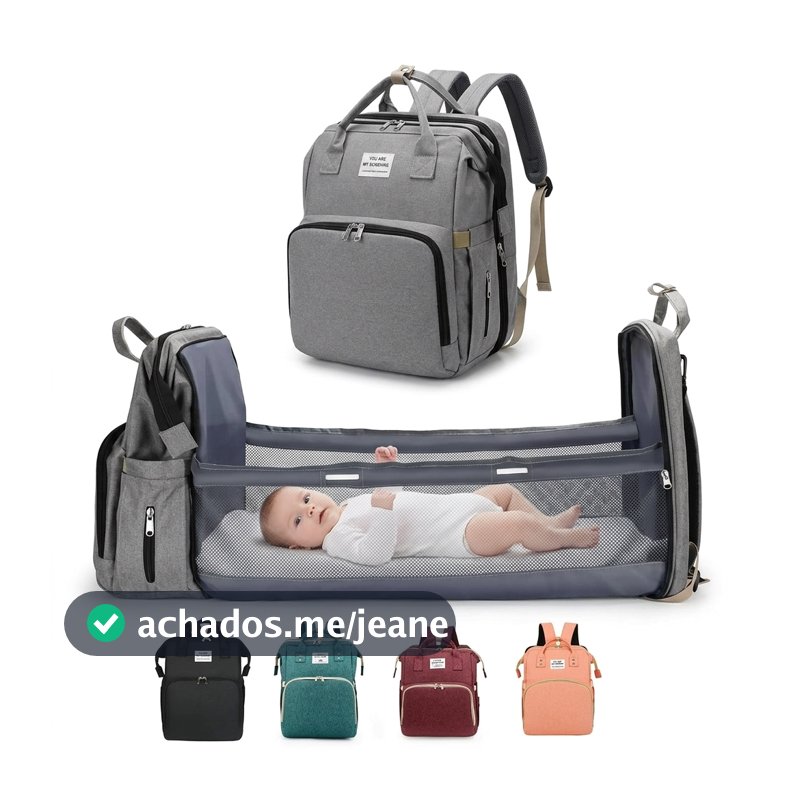 Mochila Maternidade Bolsa Bebê Térmica Com Berço E Trocador