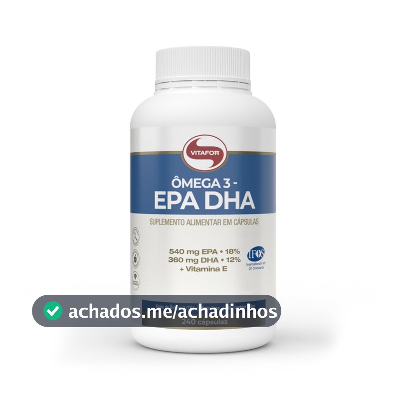 Ômega 3 - EPA DHA Suplemento Alimentar em Cápsulas Vitafor