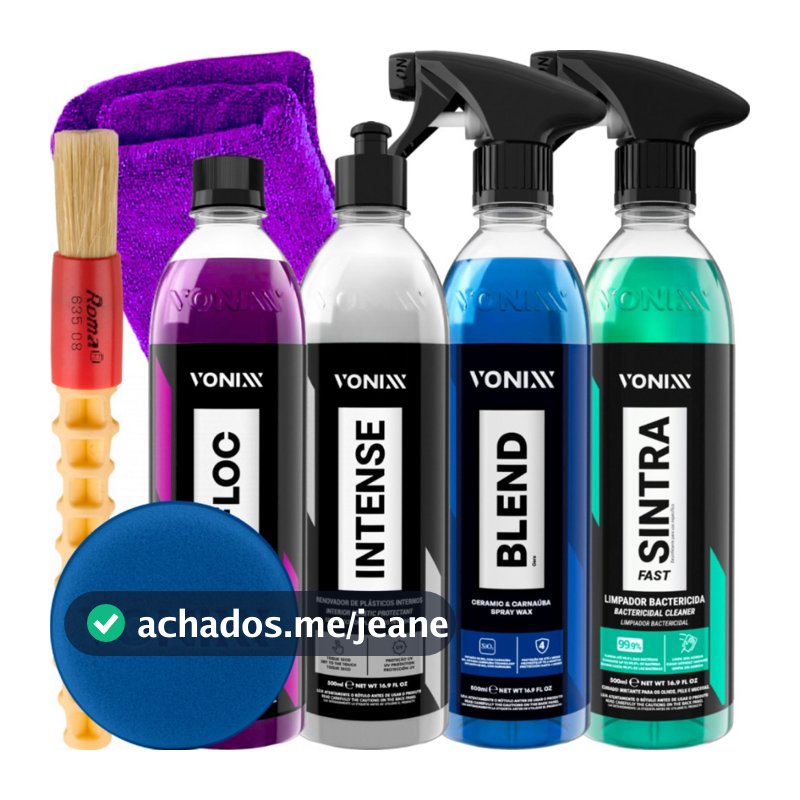 Kit Lavagem Automotiva V-floc Blend Sintra Intense Vonixx