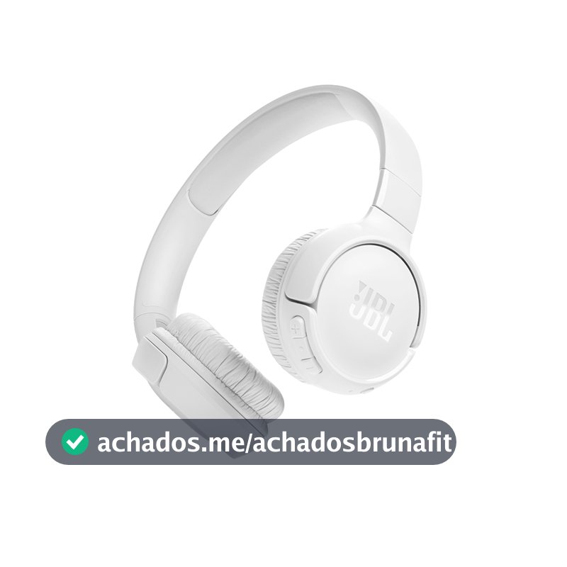 Fone de Ouvido JBL Tune 520BT Bluetooth Sem Fio Branco