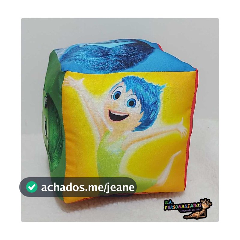 Almofada cubo divertidamente (19cm aproximadamente)