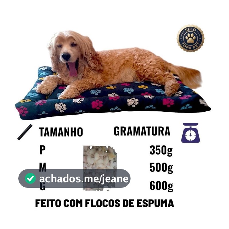 Cama Pet Premium Para Cães e Gatos P M G Colchonete Pet Tecido Resistente Lavável Confortável Grade Completa P M G