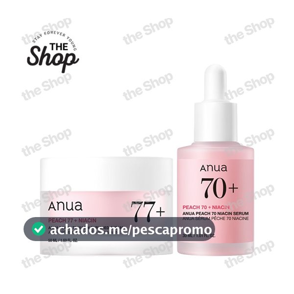 ANUA Peach 70 Niacin Serum 30ml Pêssego 77 Enriquecido Creme 50ml Coreano Iluminador Hidratante Brilho Cuidados Com A Pe