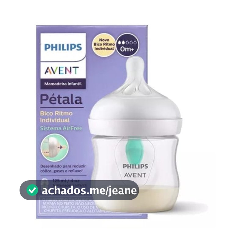 MAMADEIRA PETALA 3.0 125ML - AIRFREE  CONFORTO ANTICOLICA GASES E REFLUXO MENOS AR E MAIS CONFORTO