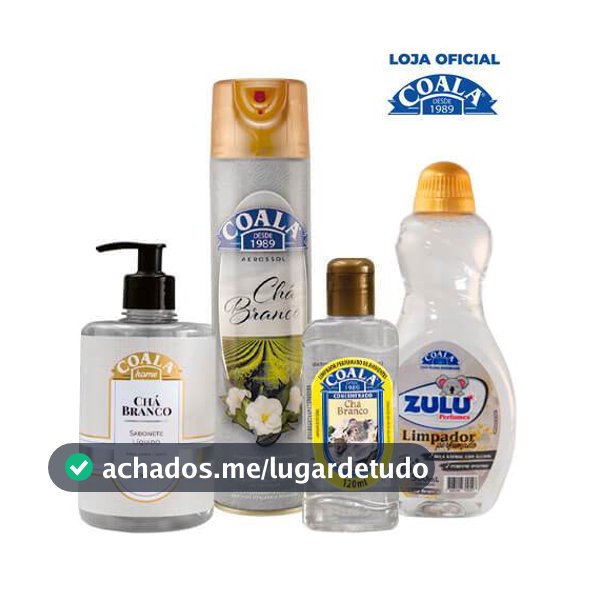 Kit Casa Limpa Coala/Zulu Perfumes - Chá Branco