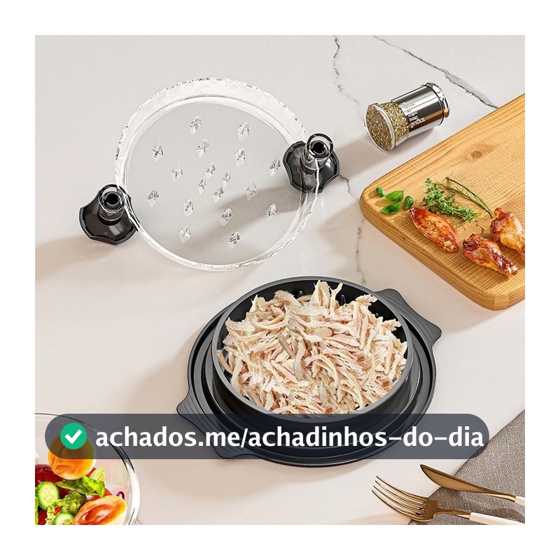 Desfiador Manual de Alimentos Multifuncional Moedor De Carne Manual Triturador De Frango