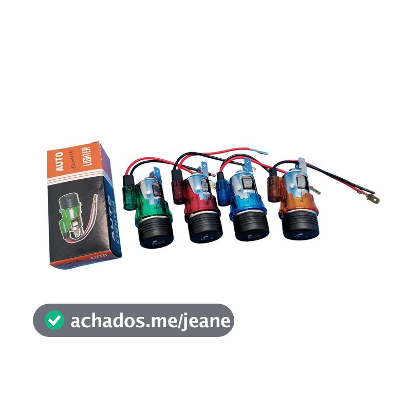 Acendedor de Carro Automotivo Isqueiro Carregador Led Celular Novo
