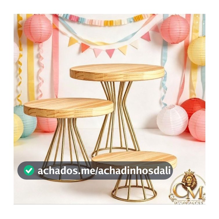 Kit 3 Completo de Boleiras e Suporte  para aniversário ou casamento ou para festas