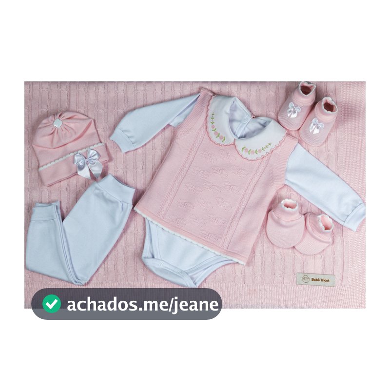 kit com 7 peças Saida maternidade bebê menino menina rescen nacido RN -  Rosa Bebê