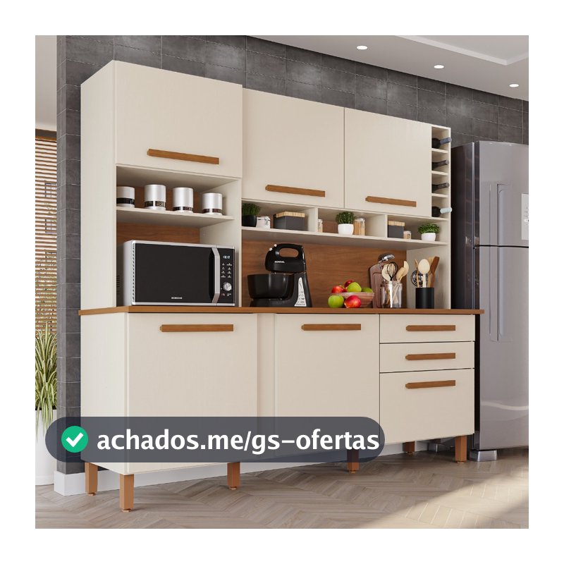 Cozinha 6 Portas 2 Gavetas Amanda