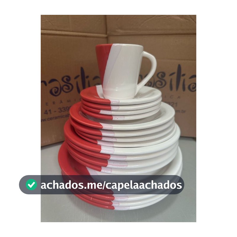 Jogo Jantar Aparelho Louça Cozinha Completo 20 Pçs 2 Linha