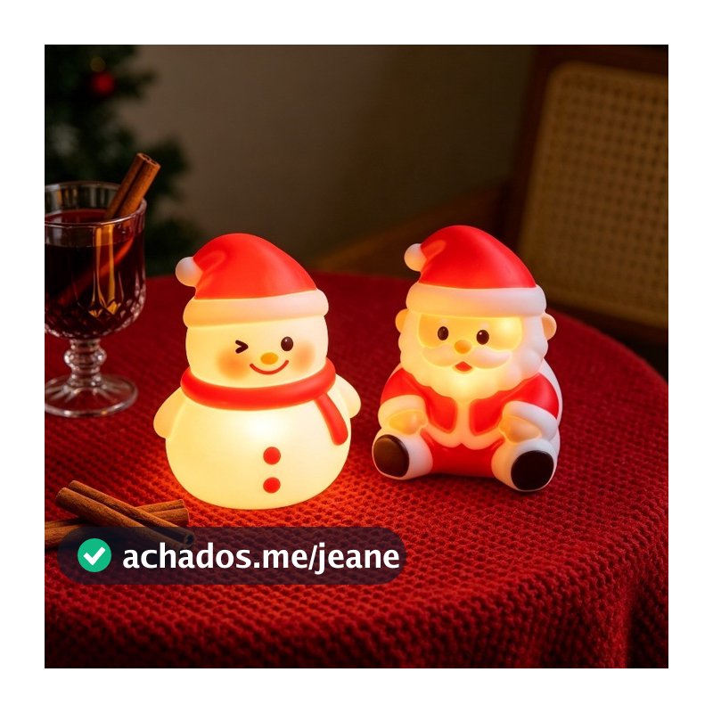 Luzes Noturnas Com Tema De Natal , Lâmpadas Recarregáveis Para Dormir Infantil