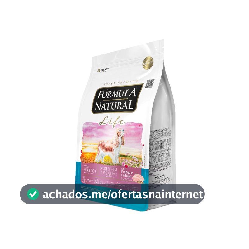 Ração Fórmula Natural Life Cães Adultos Porte Mini e Pequeno 10,1kg Adimax